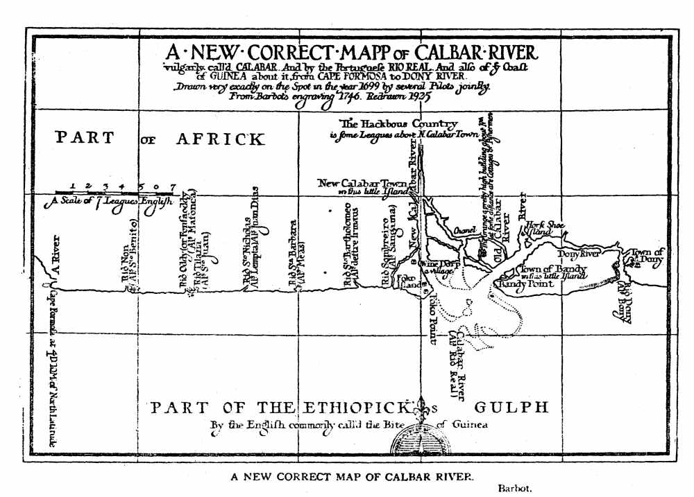 New Mapp of Calabar, 1699
