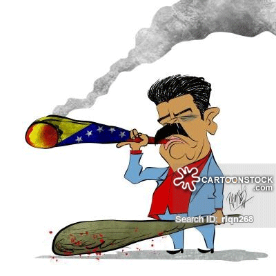 Racist cartoon of Maduro