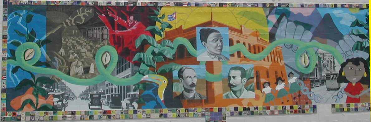 Union Marti Maceo - outside mural